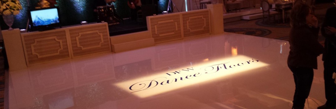 monogram white dance floor